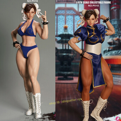 PLAY TOY チュン・リLi Fighter Chunli 1/6 Action Figure Skeleton body 12'' P019