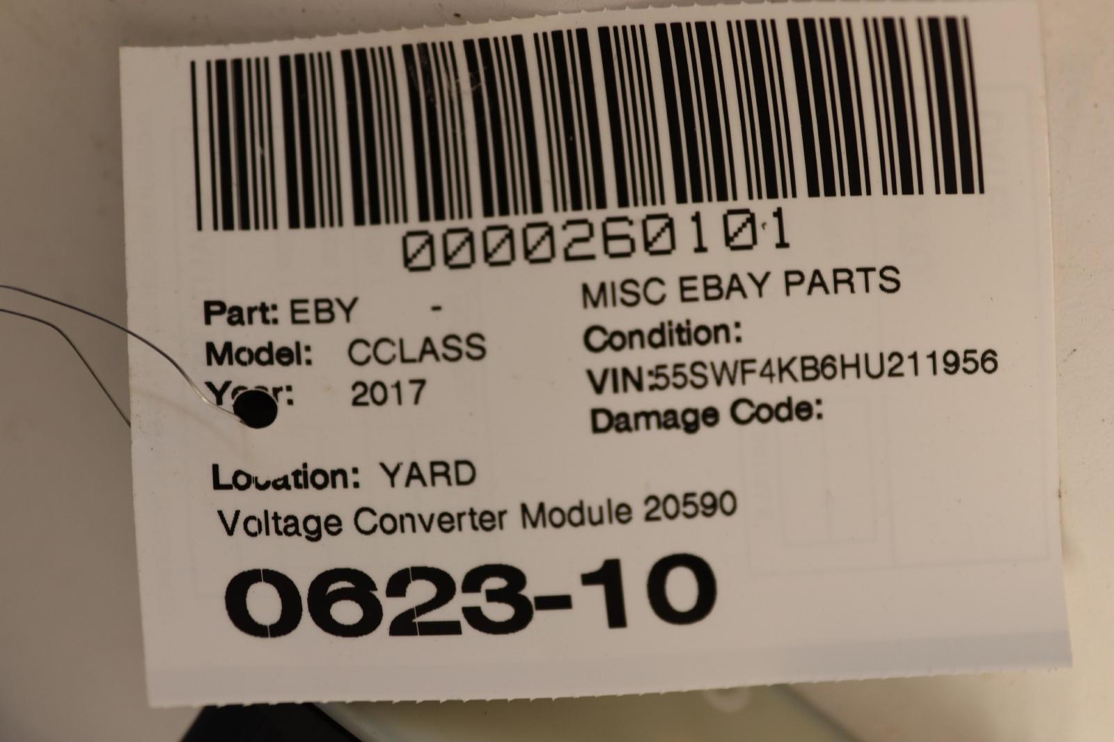 20152018 MERCEDES CCLASS C300 W205 VOLTAGE CONVERTER AUXILIARY BATTERY OEM eBay