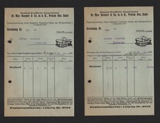 PRATAU HALLE, 2 x Rechnung