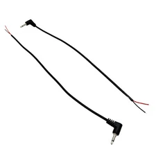 10x 3.5mm 1/8" Mono Male Jack Right Angle Tinned Bare Open End Wire Audio Cable