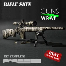 Camo Guns Wrap Skins Premium Vinyl Sticker Matte Rifle Pre-Cut PYTHON-1