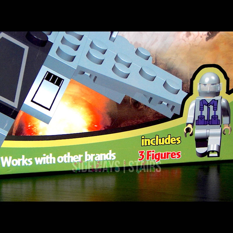 2015 BEST-LOCK CONJUNTO MILITAR 3 minifiguras bloque juguete avión de combate avión de combate Foto 2 de 4