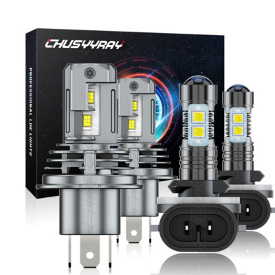 Combo H4 881 LED Headlight Fog Light Bulbs 6000K Kit for Kia Spectra 2005-2009