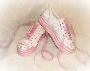 bridal platform sneakers