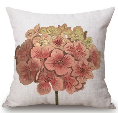 Kissenhülle Kissenbezug Canvas-Stoff Curtis Hydrangea Hortensis Hortensie