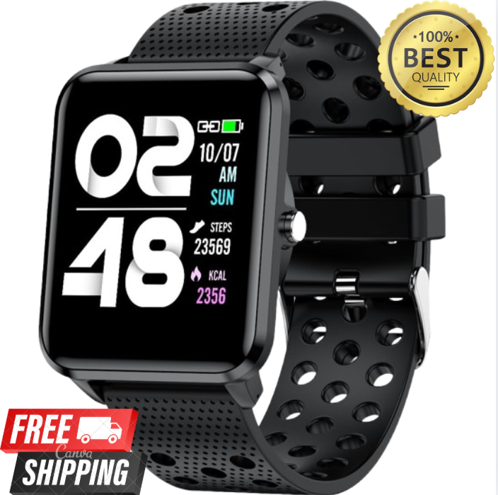 Samsung Galaxy Watch4 44mm Black Aluminum Case with Black Silicone Band SM-R870NZKAXAA