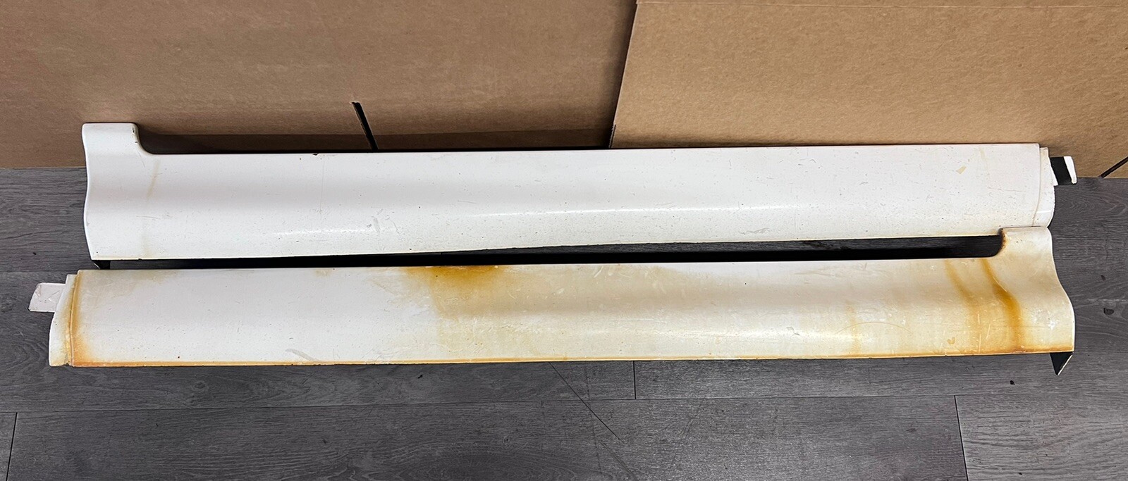 1999-2004 Ford F150 SVT Lightning White Rocker Panel Ground Effect Molding Set