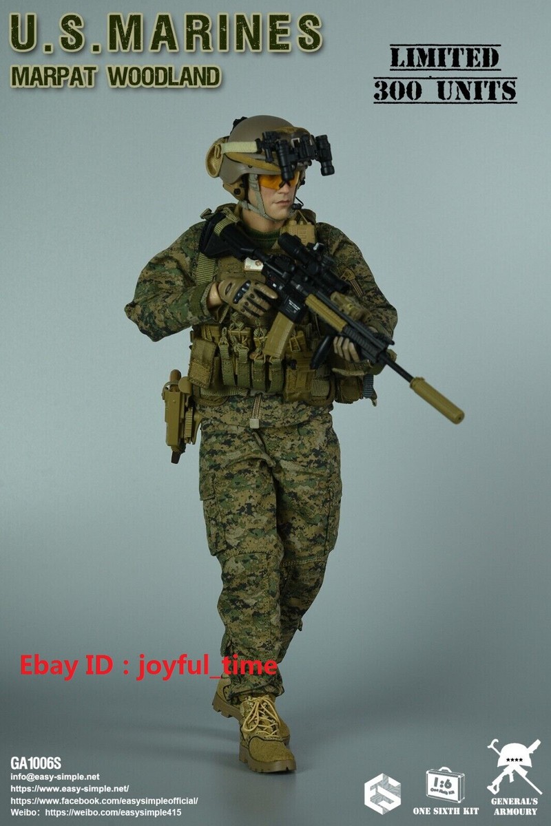 US Marines MARPAT Woodland 1/6 フィギュア IN STOCK，Easy&Simple U.S. MARINES MARPAT WOODLAND 1/6 Limited