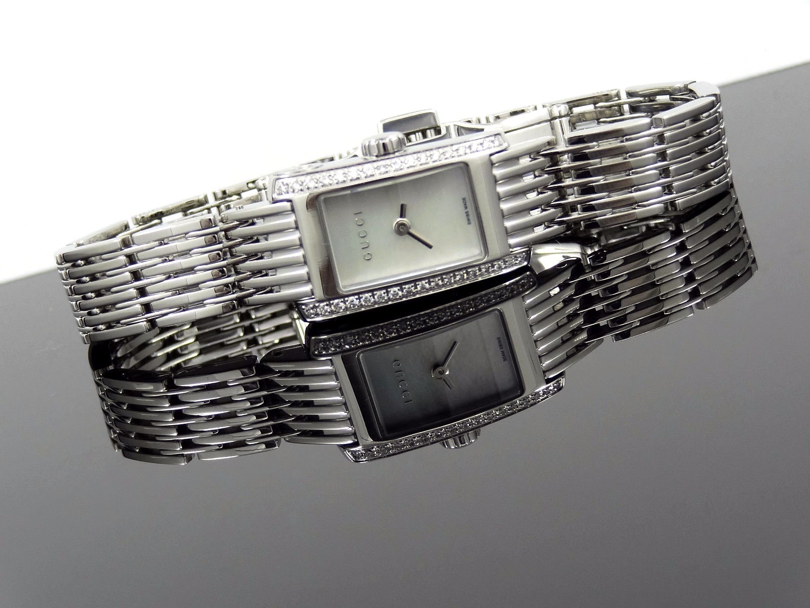 Gucci 8600 Silver Dial Steel Womens Watch Ya086507