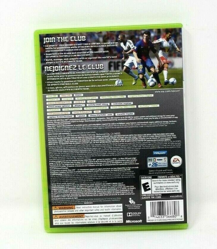 Game FIFA 13 para Xbox 360 - EA Sports - GAMES E CONSOLES - GAME XBOX 360 /  ONE : PC Informática