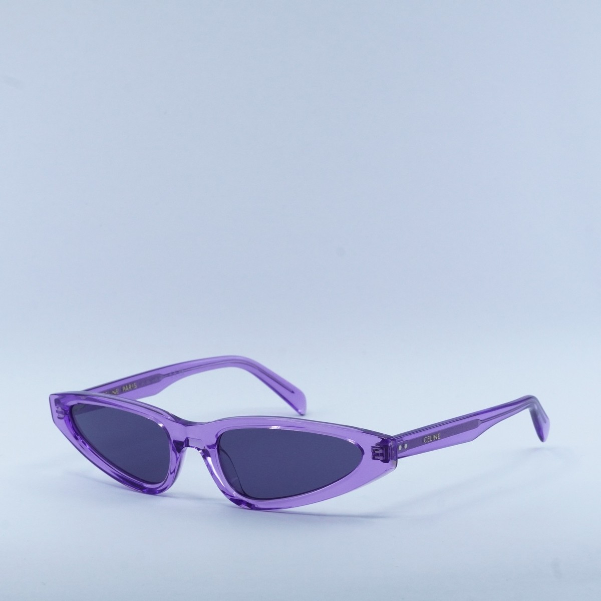 NEW CELINE WOMEN SUNGLASSES, CELINE CL40231I 81Y Transparent Lilac/Violet s-l1200.jpg main image 2