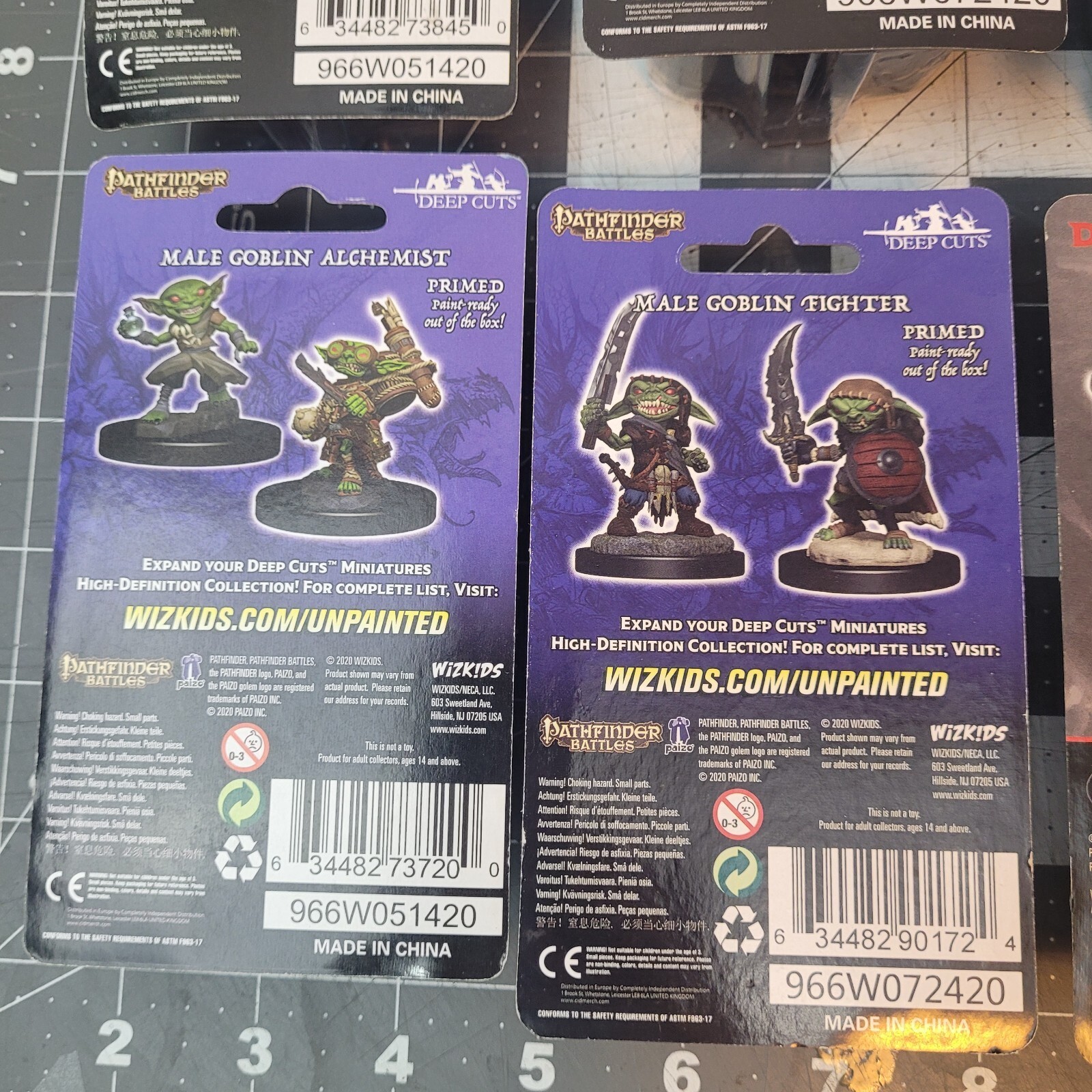 D&D NOLZURS MINIATURE LOT (8) Grung Gnoll Tortle Intellect Devourer Goblin Drago