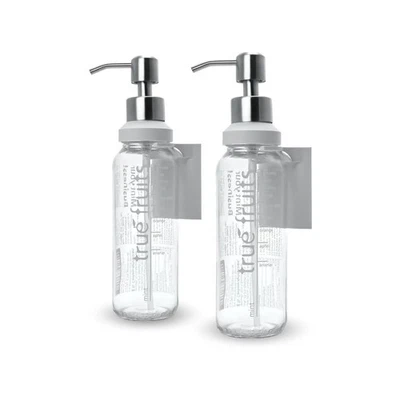 thrid Lot de 2 distributeurs de savon pour bouteille en verre True Fruits de ... - Photo 1/4