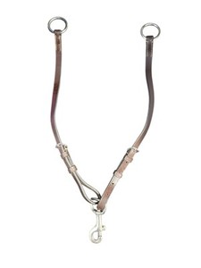 Horse Equine Brown Leather Training Forks