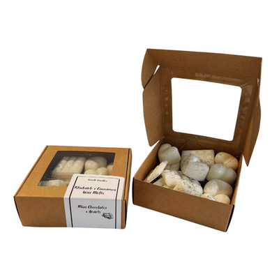Rhubarb & Cinnamon Soy Wax Melts   Handmade Heart Gift Set