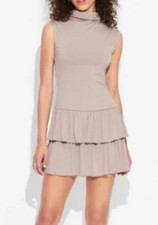 NEW Wild Fable Women's Sleeveless Mock Neck Tiered Mini Dress Size Large
