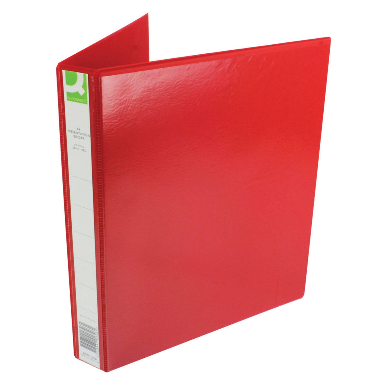 Q-Connect Presentation 25mm 4D Ring Binder A4 - Red (KF01326) - Image 3