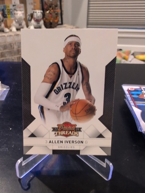 Panini 2009-10 Threads Allen Iverson Memphis Grizzlies #59 Base Set NBA