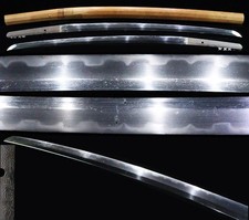 Japanese Samurai Sword Antique Katana Shirasaya "Nobuhide" 23.97 in