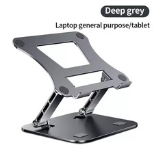 Phone Tablet Stand Adjustable Aluminum Alloy Laptop Tablet up to 17 "Laptop Port