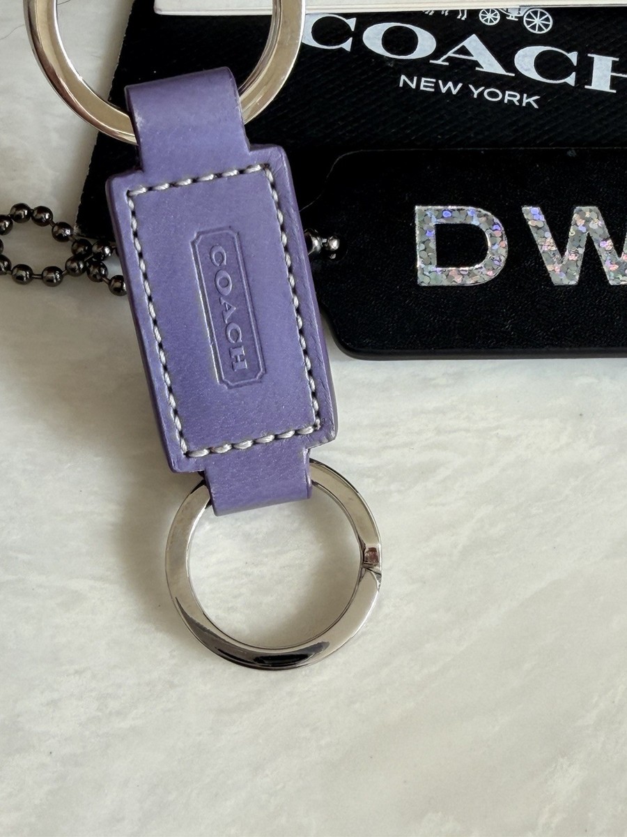 小物 Vintage Coach Initial A Purple Keychain NEW COACH VINTAGE PURPLE LEATHER VALET KEY FOB 7273 | eBay