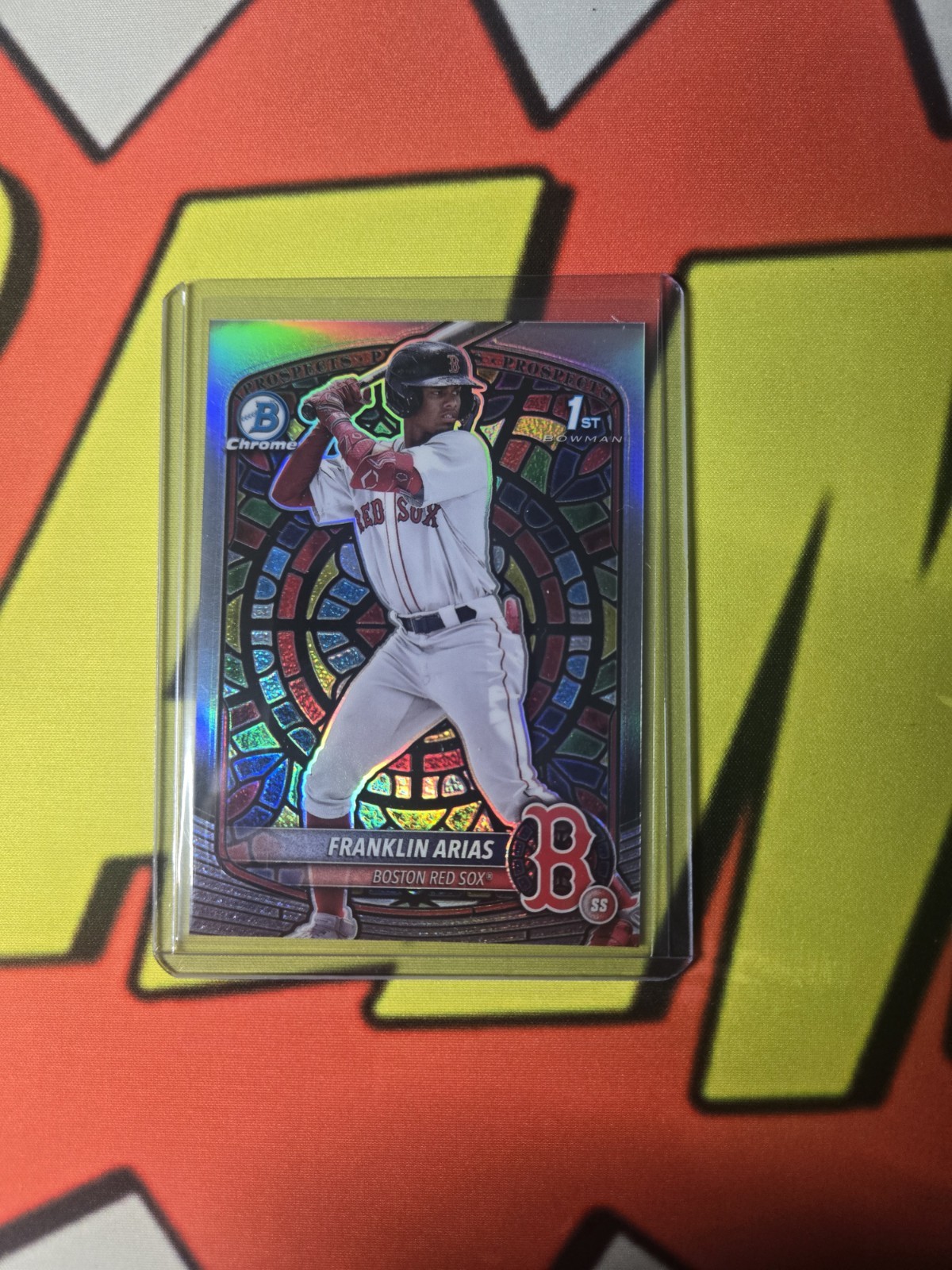 Franklin Arias 2025 Bowman Etched In Stained Glass BCP-67 Boston Red Sox