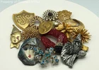 Vintage Costume Jewelry Brooch Pin Lot of 15 Wizard Rhinestone Noemi 470g