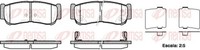 Bremsbelagsatz Scheibenbremse Remsa 1239.02 FüR FÉ CM Santa Hyundai 2 Starex Bus
