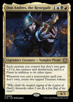 Don Andres, the Renegade - Foil x1 NM Magic the Gathering 1x Commander Lost Cave