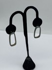 Sterling Silver Modernist Shaped Stud Earrings 13.9g — photo 2