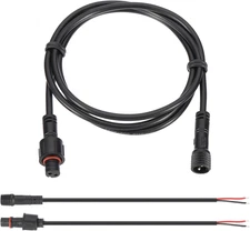 3.28Ft 2 Pin Extension Cable Wire, 22AWG Waterproof IP67 Extension Cord with 7.8