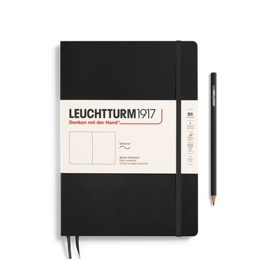Notizbuch Composition (B5), Softcover, 123 nummerierte Seiten, Schwarz, Blanko