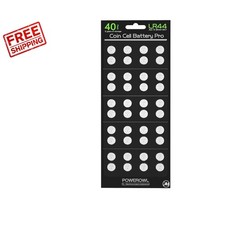 High Capacity 1.5V LR44 Button Cell Batteries - 40 Pack for Ultimate Reliability