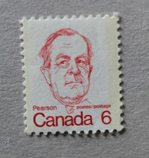 canada stamp #591 - Lester B. Pearson (1973) 6¢ NF MNH OG