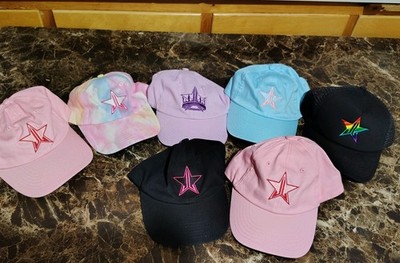 New/other Rare Jeffree Star Cosmetics 7 Hats Crown Blood Lust Rainbow Tie Dye  