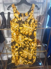 Women's Carolina Herrera Size 10 Gold & black Dress