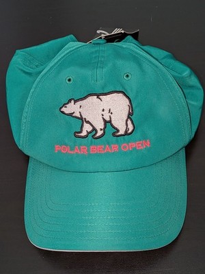 Adidas Golf Taylormade Polar Bear Open Golf Hat Green Strapback OSFM NWT