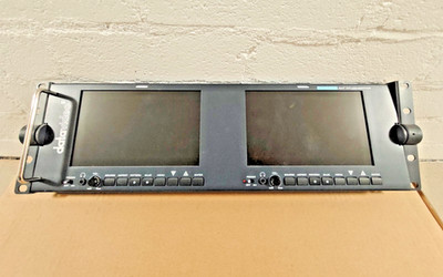 Data Video TLM-702 HD 7'' x 2 TFT LCD Monitore, 19 Zoll Rackmount