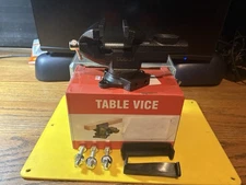 DUDISI 3.5” JAW BENCH/TABLE VISE NIB+2.5”ANVIL+RUBBER BOOTS+MOUNTING BOLTS