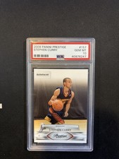 Stephen Curry 2009-10 Panini Prestige Rookie #157 PSA 10
