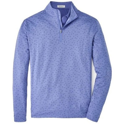 Peter Millar Perth Golf Carts AOP Medium Performance 1/4 Zip Pullover Sweater