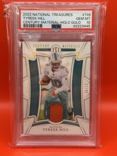2022 National Treasures -Century Materials Tyreek Hill 06/10 Holo Gold PSA 10