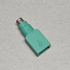 USB to PS/2 Adapter Converter   Female USB-A to Male PS/2 Green Mouse Port Conne