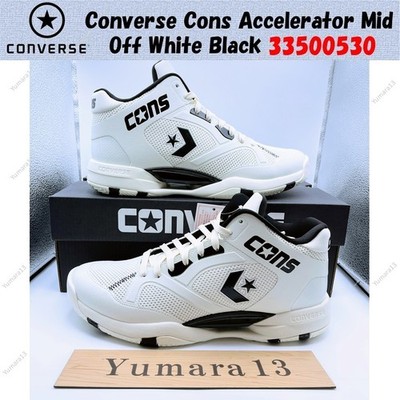 Converse Cons Accelerator Mid Off White Black 33500530 Men's Size