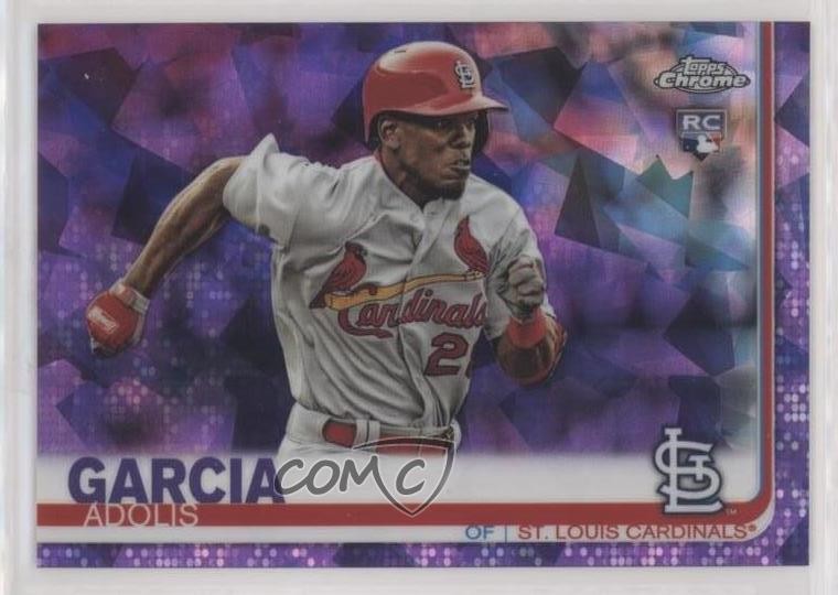 2019 Topps Chrome Sapphire Purple 10/10 Adolis Garcia #227 4l3
