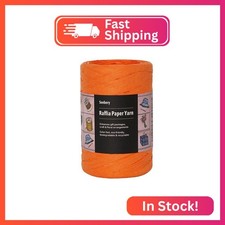 Seebery Raffia Ribbon Yarn for Crafts - Raffia Grass Twine for Gift Wrapping, DI