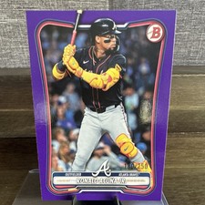 Bowman 2025 Ronald Acuña Jr. Atlanta Braves #23 Purple Parallel /250 Baseball