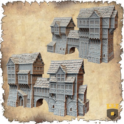 Décor Impression 3D – Townhall / Mairie, 3D Layer Scenery, Neuf