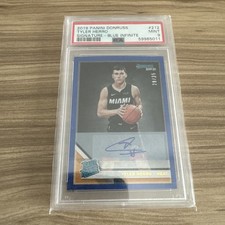 2019-20 Panini Donruss - Rated Rookie Tyler Herro #212 Blue Infinite Signatures