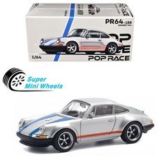 Pop Race 1:64 Porsche Singer 964 Silver #188